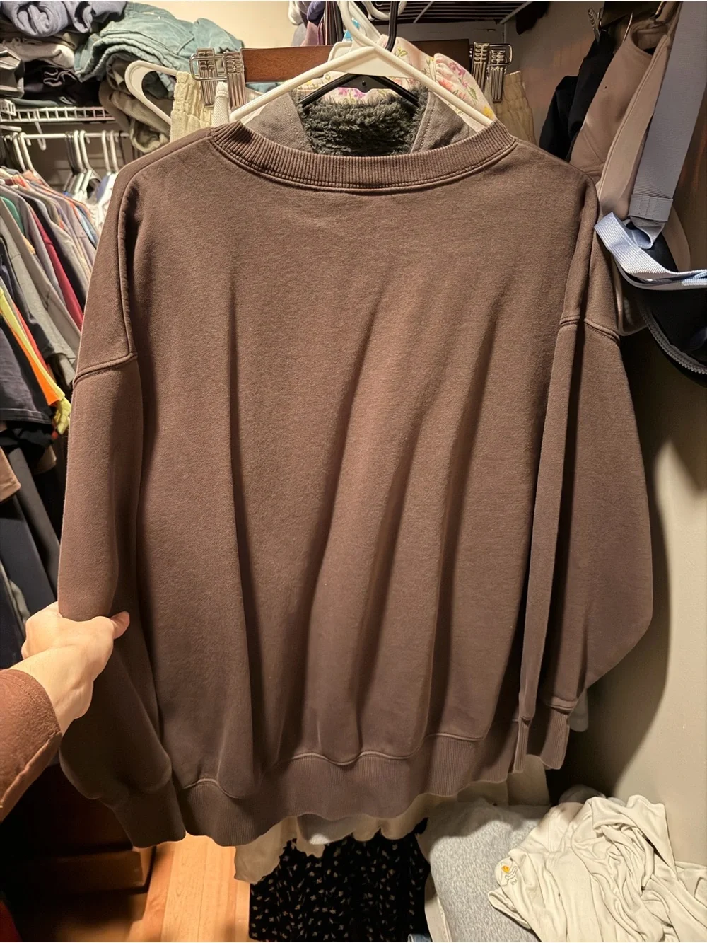 Nike Women’s Chocolate Brown Crewneck Sweatshirt